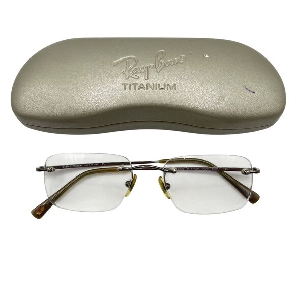 Ray Ban Titanium RB8502 (1000 50/17/135) Gunmetal Gray - Frames Only - Picture 2 of 7